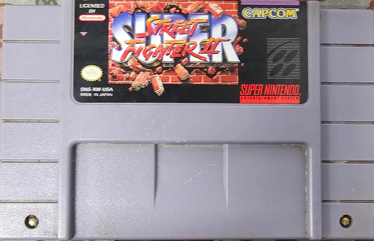 Super Street Fighter Ii (Cartridge Only; Label Wear) 1