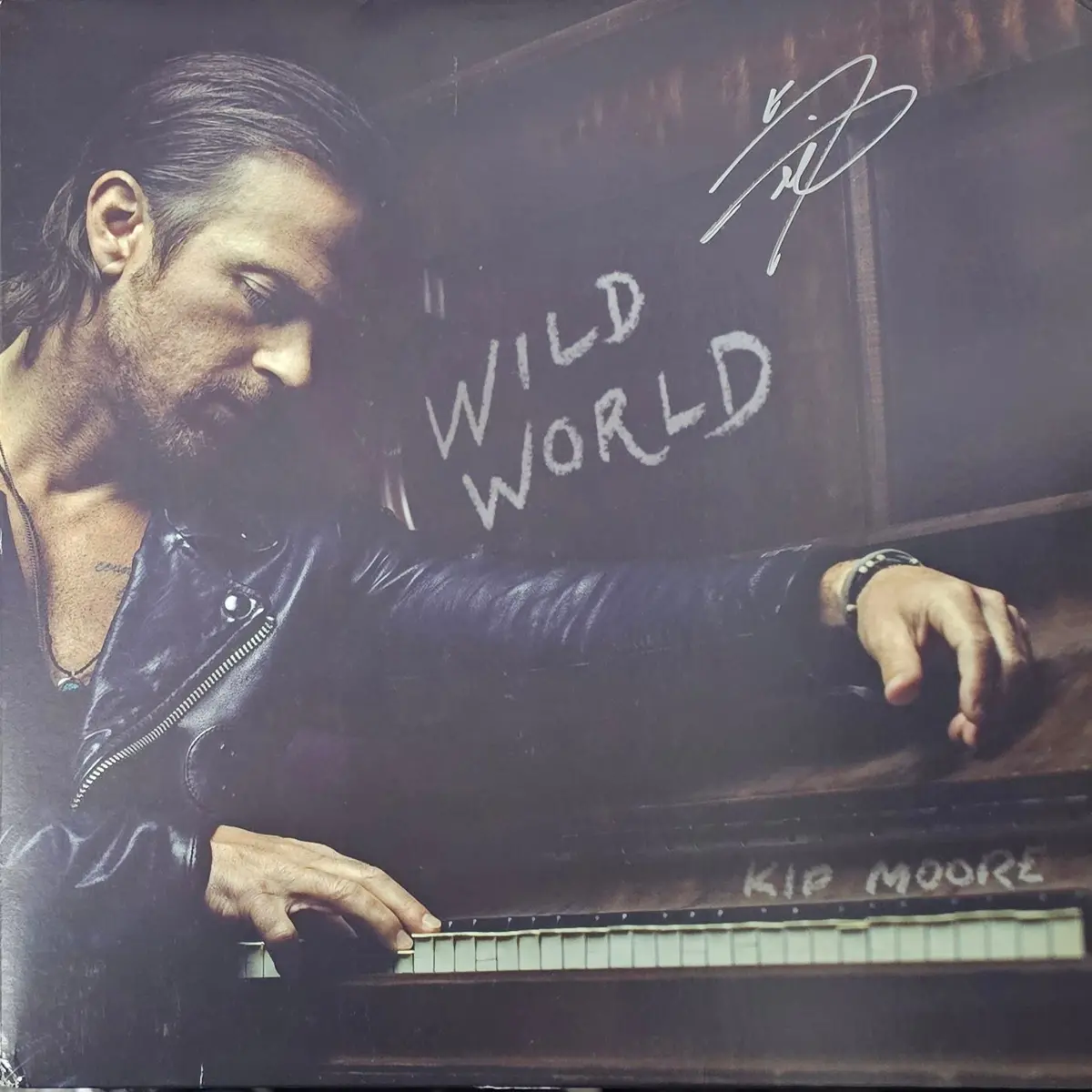 Kip Moore- Wild World (Signed Cover)(Top Seam Split, Corner Dings) 1