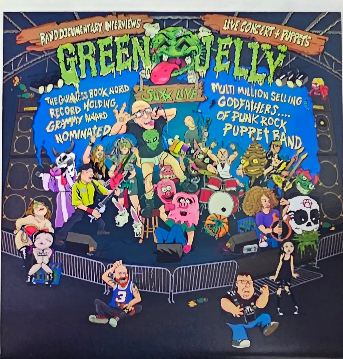 Green Jelly- The Official Soundtrack Of The Documentary Green Jelly Suxx Live (Test Pressing Numbered 3/24) 1