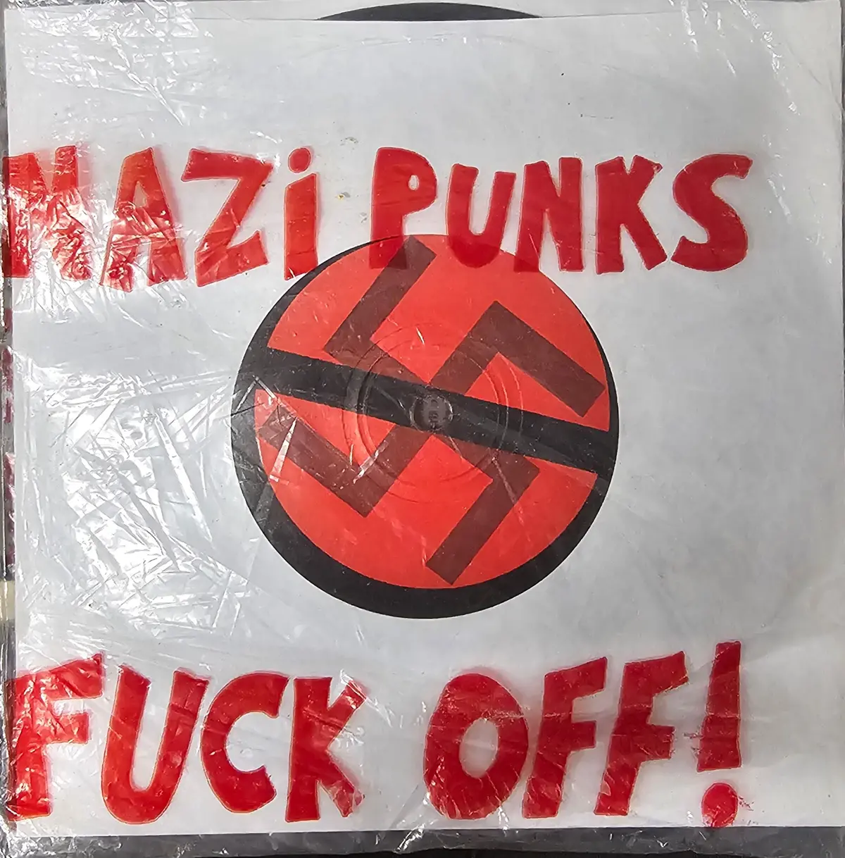 Dead Kennedys- Nazi Punks Fuck Off!/Moral Majority (1981 Repress)(Original Outer Sleeve, No Inserts Or Arm Band) 1