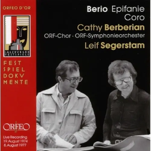 Berio / Berberian / Segerstam Orf So / Orf Chor- Epifanie Fur Orchester & Frauenstimme (Cd) 1