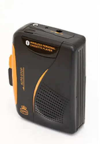 Gpo W/938B/Bt Bluetooth Portable Cassette Player (Black/Yellow) 1