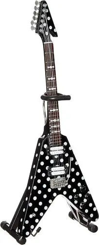 Axe Heaven Harpoon Polka Dot V Mini Guitar Replica Rr-108 2