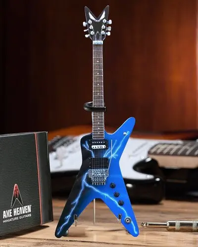 Axe Heaven Dimebag Darrell Dean From Hell Lightning Bolt Mini Guitar Replica Dd-004 1