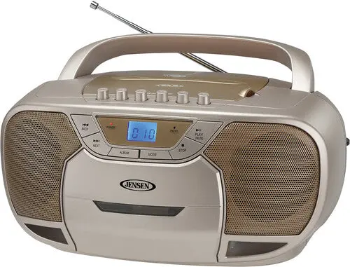 Jensen Cd590c Bluetooth Boombox Cd Cassette Recorder Am/Fm 1