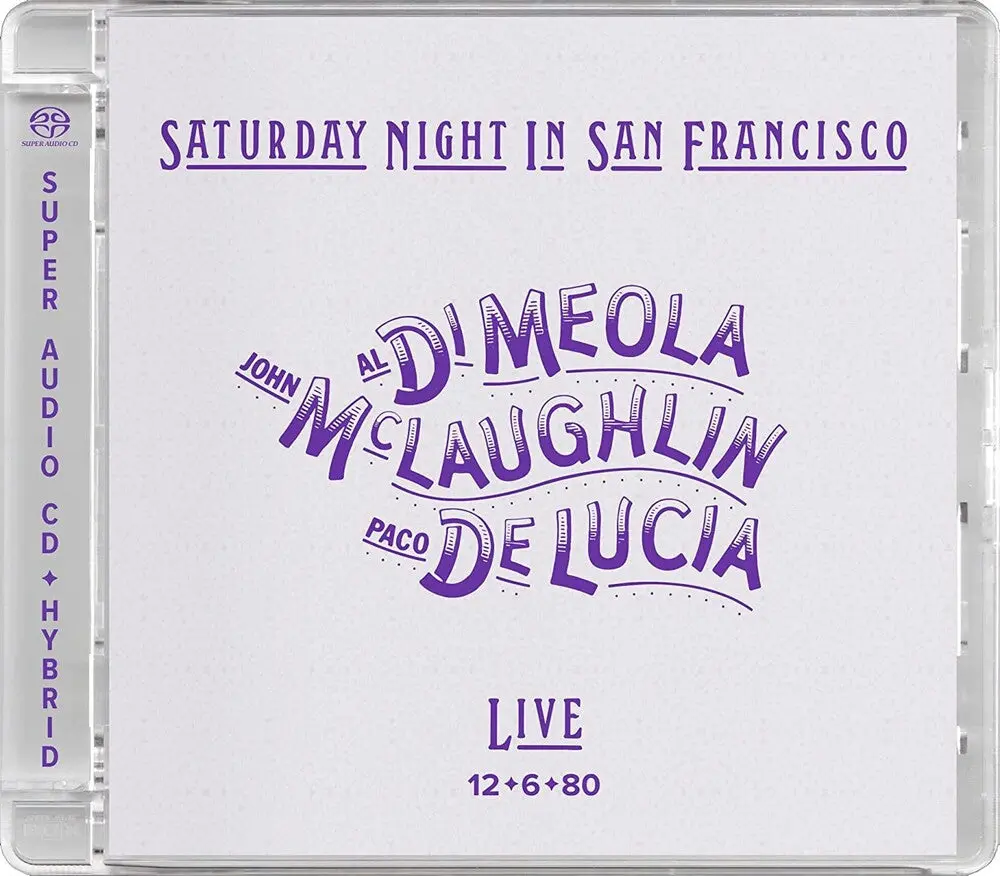 John Mclaughlin  / Paco De Lucia / Al Di Meola- Saturday Night In San Francisco (Cd) 1