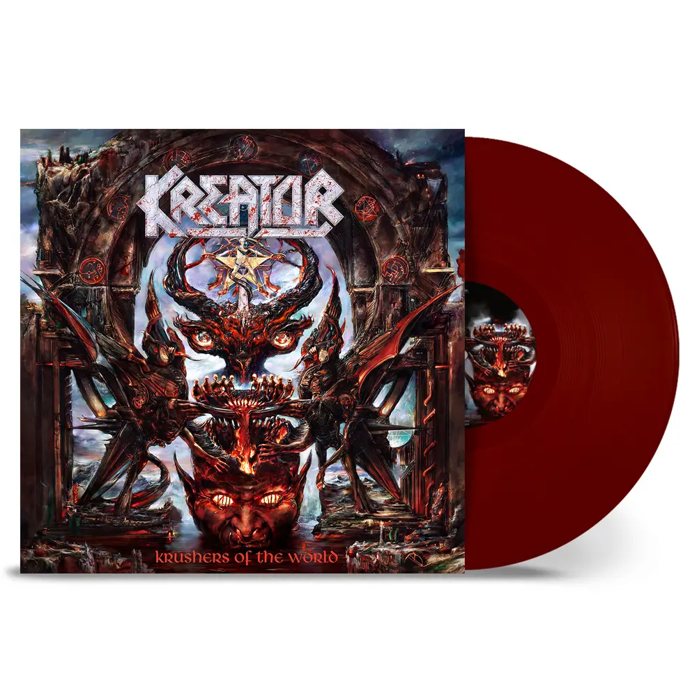Kreator- Krushers Of The World (Indie Exclusive Dark Red Vinyl) (Damaged) 1