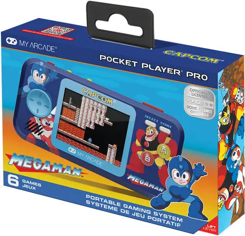 My Arcade Mega Man Pocket Player Pro Handheld Portable Gaming System 1