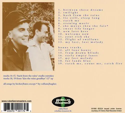 Eyeless In Gaza- Back From The Rains (2024 Remastered & Expanded Edition) (Cd) 1