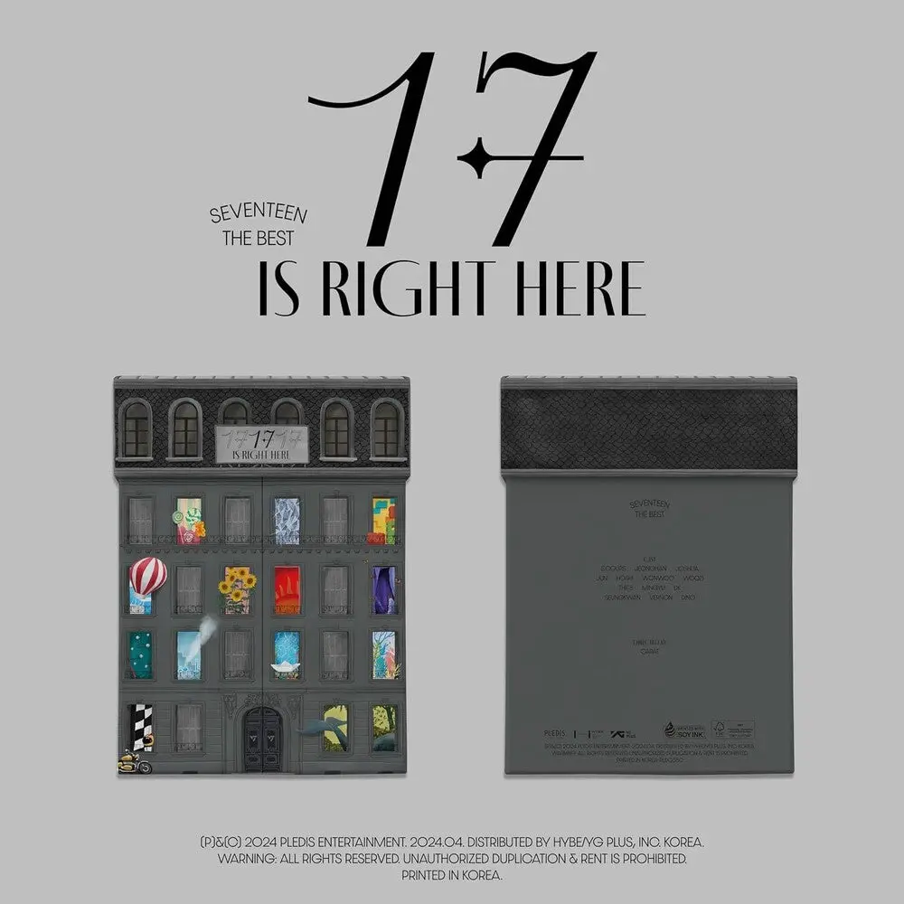 Seventeen- Seventeen Best Album '17 Is Right Here' (Hear Ver) (Cd) 1