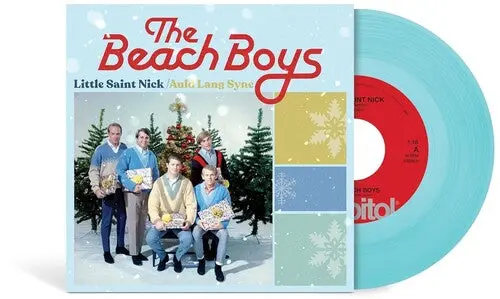 The Beach Boys- Little Saint Nick / Auld Lang Syne (Ice Blue 7") 1