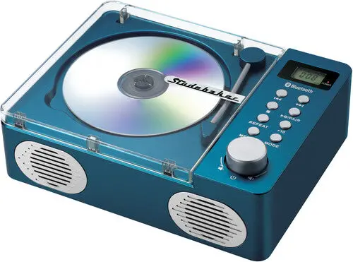 Studebaker- Studebaker Sb3720bl Retro Cd Player With Bluetooth (Blue) 1