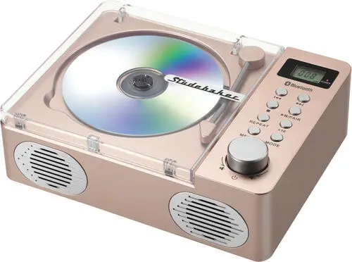Studebaker Sb3720rg Retro Cd Player With Bluetooth (Rose Gold) 1