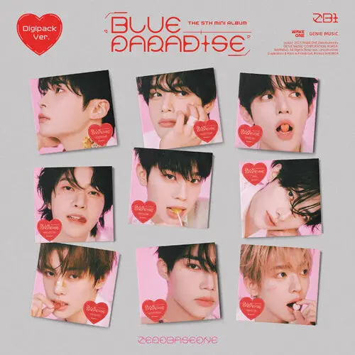 Zerobaseone- Blue Paradise - Digipack Random Cover Version - Incl. Photocards, Band Sticker, Medicine Envelop, Lovesick Card, Prescription Card + Poster (Cd) 1