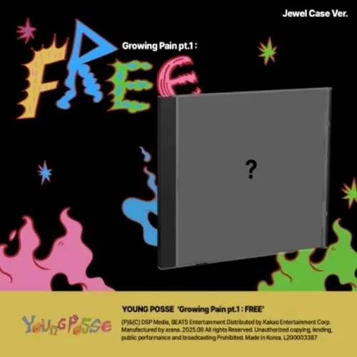 Young Posse- Growing Pain Pt.1 : Free - Jewel Case Version - Incl. 16Pg Photobook, Photocard + Folded Poster (Cd) 1