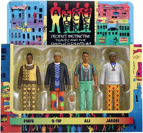 Super7 - A Tribe Called Quest - Reaction Figures Wv1 - People's Instinctive Travels And The Paths Of Rhythm 4-Pack 1
