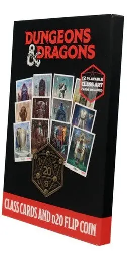 Dungeons & Dragons - Class Cards And D20 Flip Coin 1
