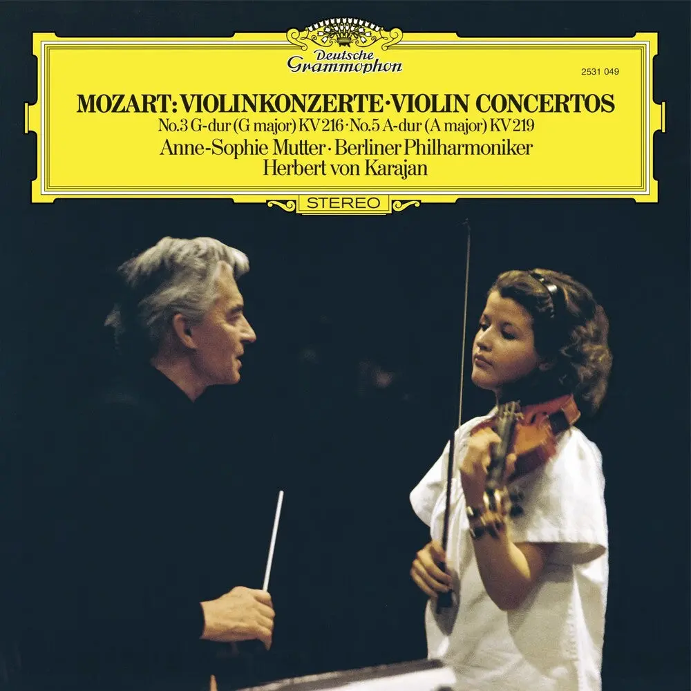 Mozart / Anne Mutter -Sophie / Von Karajan,Herbert- Mozart: Violin Concertos 3 & 5 (Blk) (Uk) 1