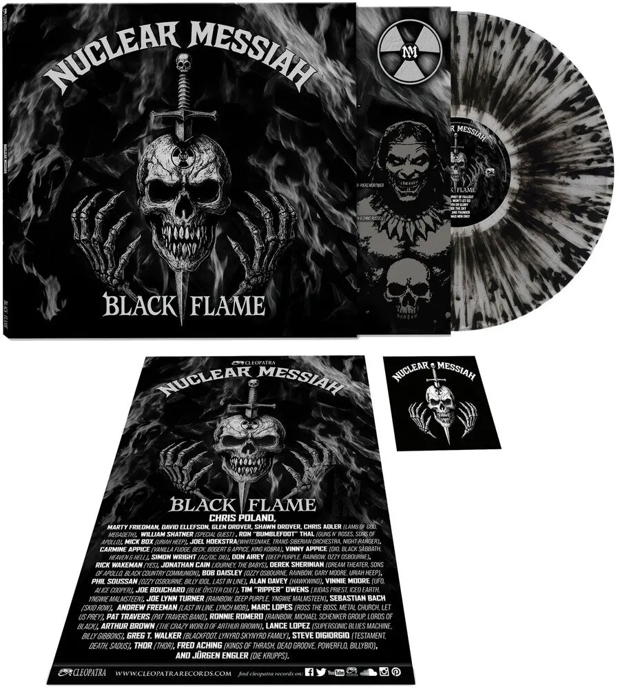 Nuclear Messiah- Black Flame [Clear/Silver/Black Splatter] (Preorder) 1