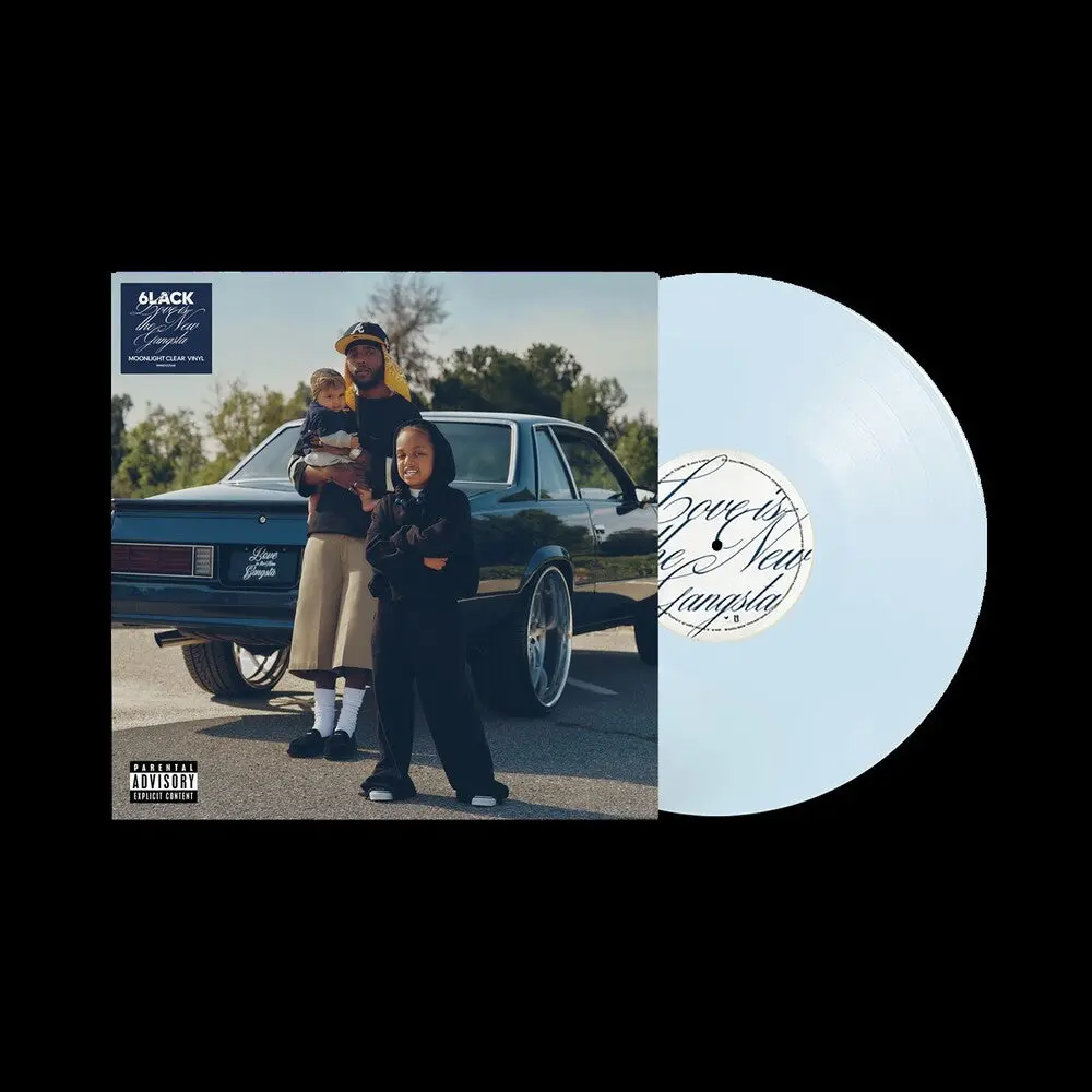 6Lack- Love Is The New Gangsta [Moonlight Clear Vinyl With Alternate Cover] (Preorder) 1