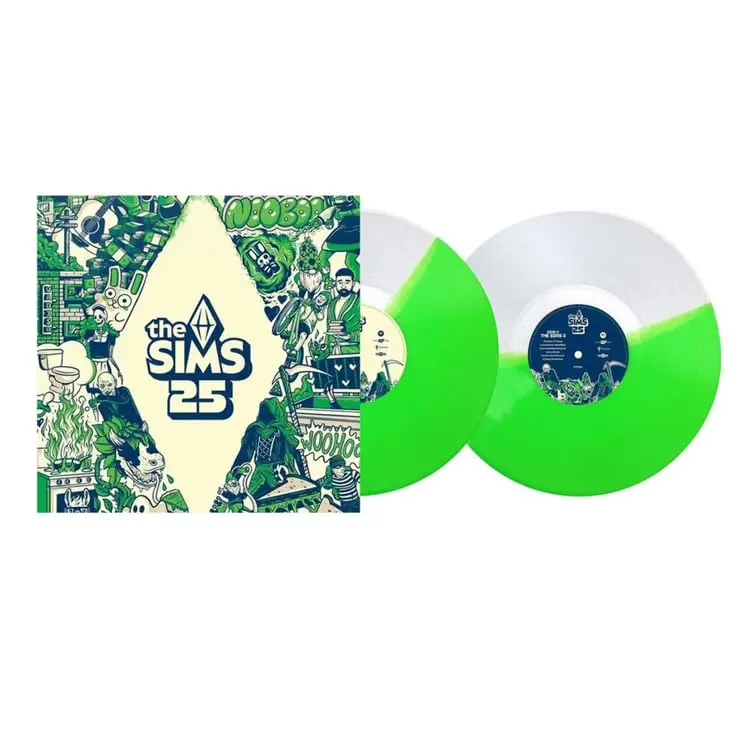 The Sims 25 Soundtrack (Australian Pressing, Half Clear/Half Neon Green Vinyl)(Sealed) 1