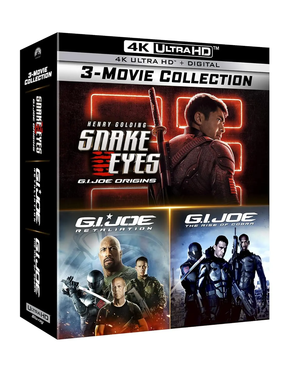 Gi Joe 3 Movie Collection (Snake Eyes: Gi Joe Origins/Gi Joe: Retaliation/Gi Joe: The Rise Of Cobra)(4K) 1