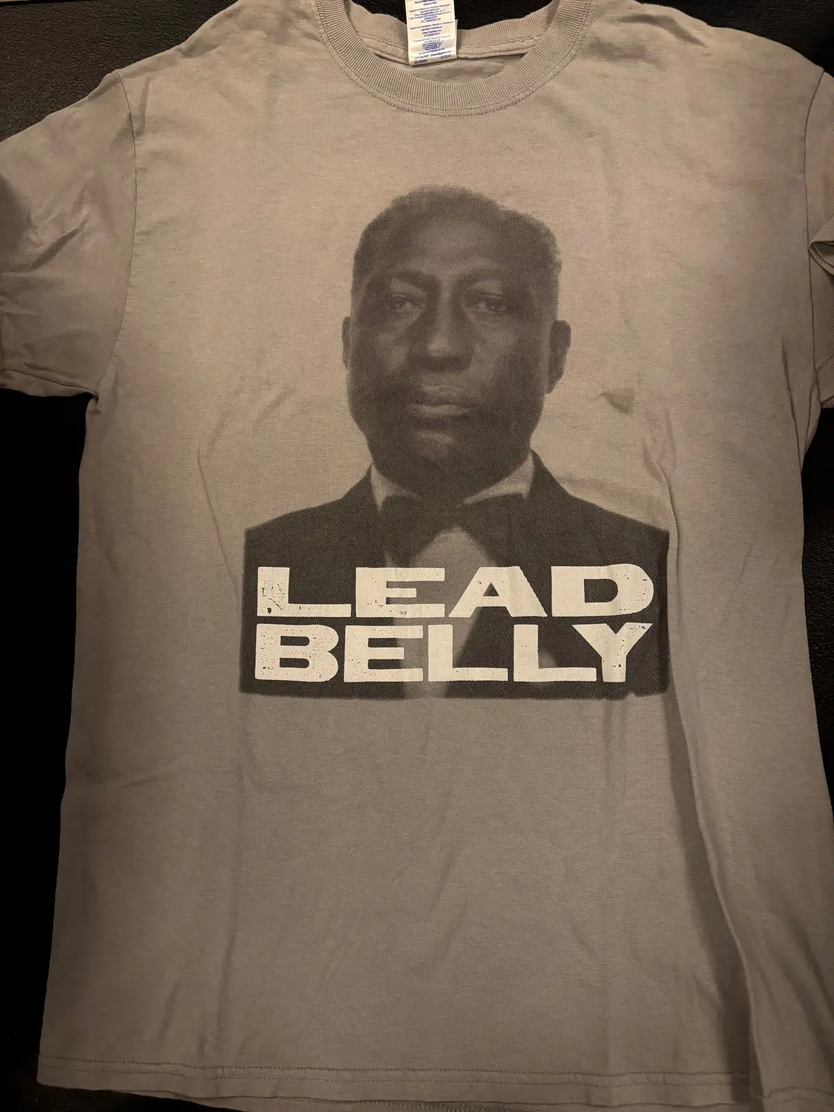 Lead Belly Smithsonian Folkways T-Shirt, Gray, M 1
