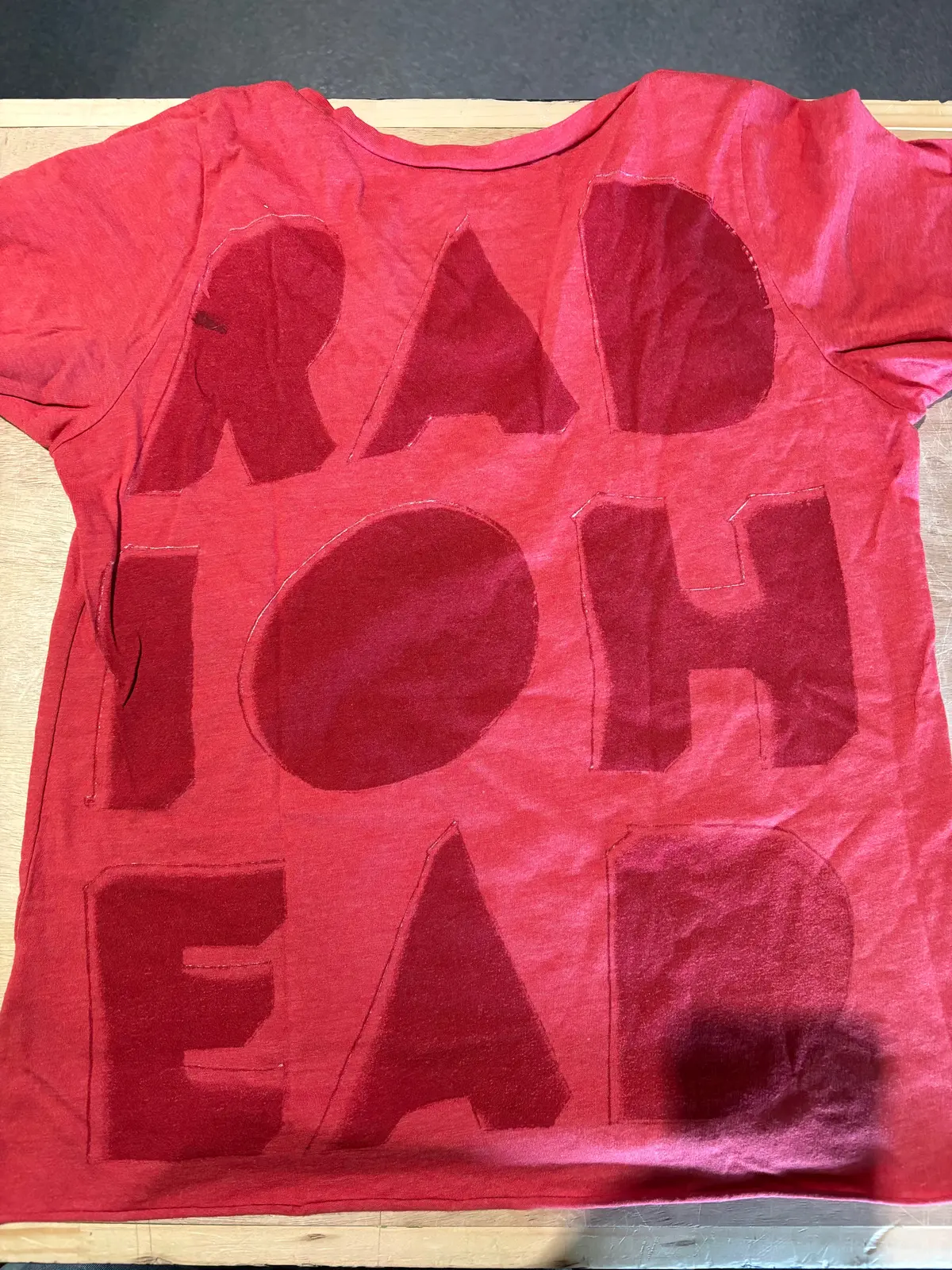 Radiohead It Was Just A Laugh T-Shirt, Red, Womens Medium 2