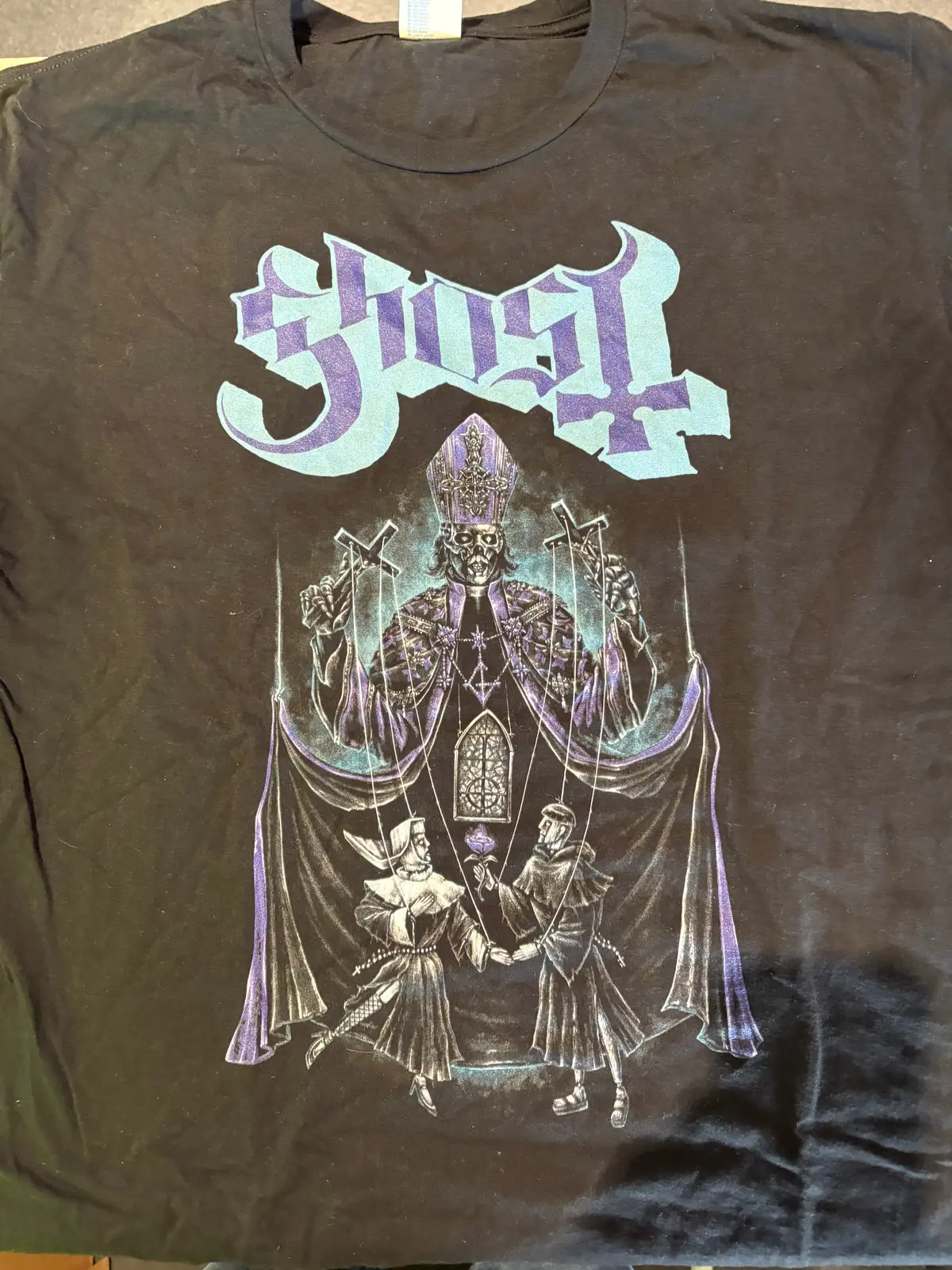 Ghost Skeletour 1/28/26 Connecticut Show T-Shirt, Black, L 1