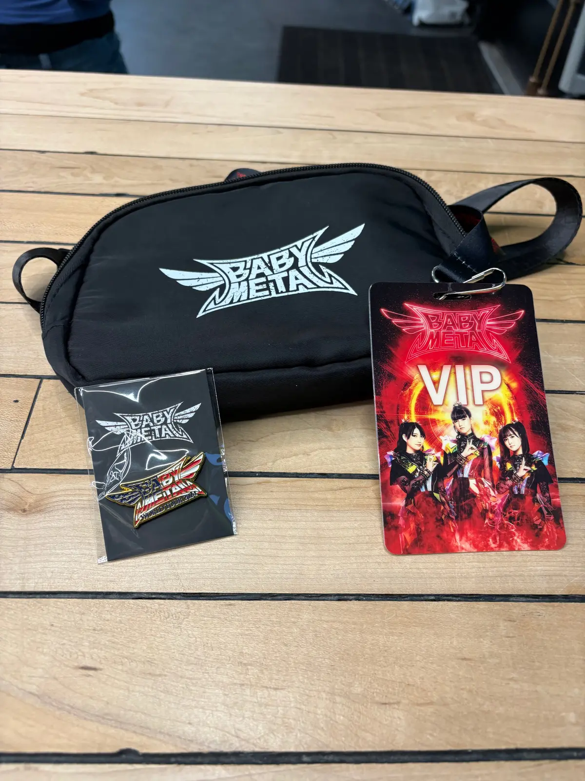 Babymetal Vip Fannypack W/ Lanyard & Enamel Pin, Black 1