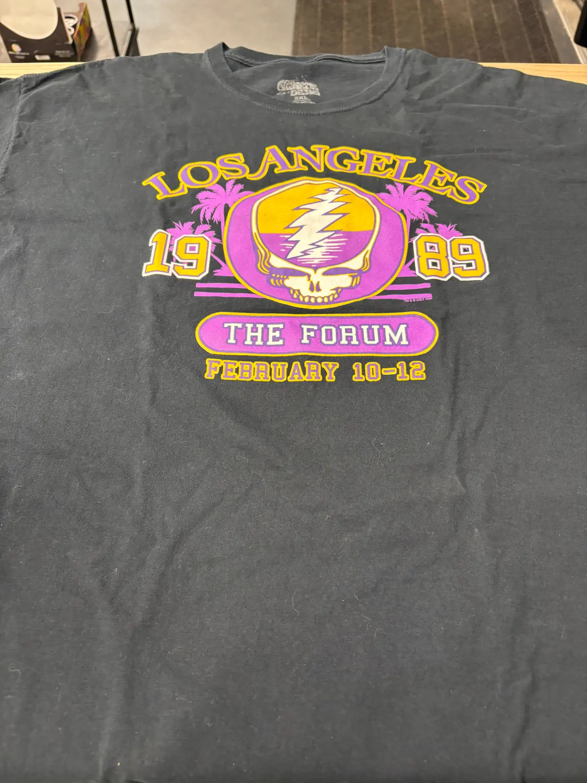 Grateful Dead The Forum La 1989 T-Shirt (2022 Reprint), Black, 2Xl 1