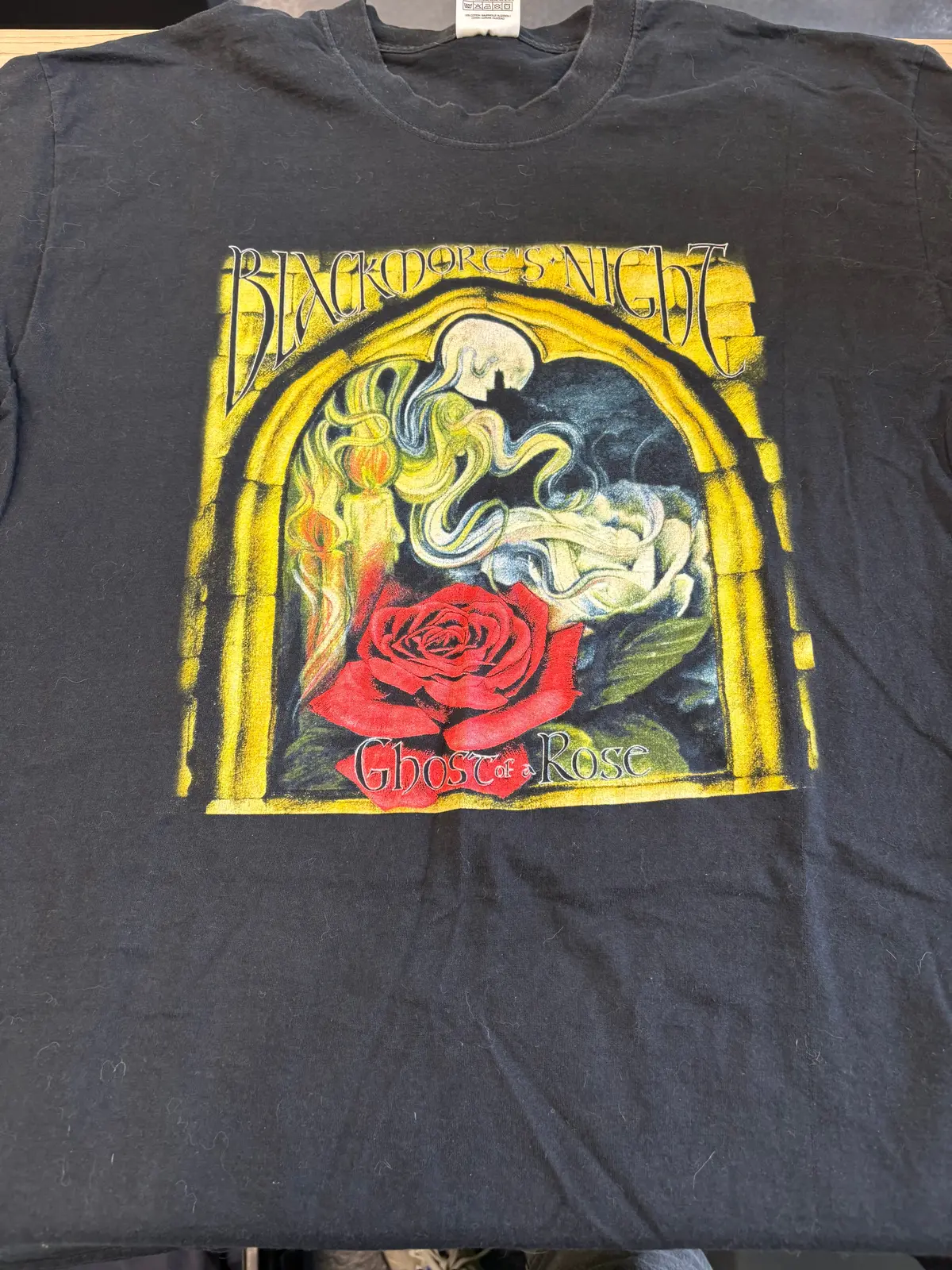 2003 Blackmores Night Ghost Of A Rose Acoustic/Electric Tour T-Shirt, Black, Xl 1