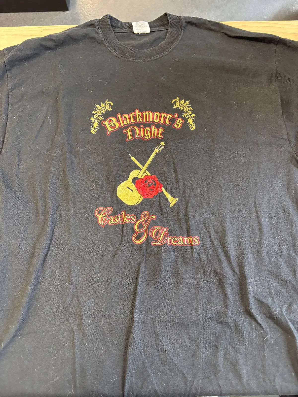 2005 Blackmores Night Castles & Dreams Tour T-Shirt, Black, Xl 1