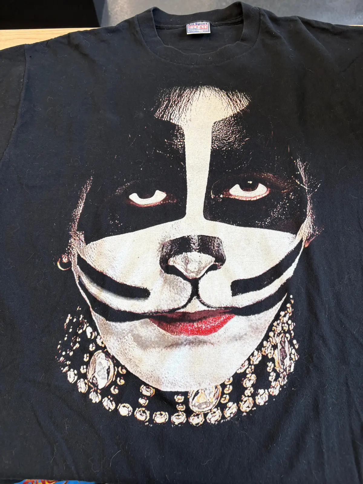 2000 Kiss Peter Criss Face T-Shirt, Black, Xl 1
