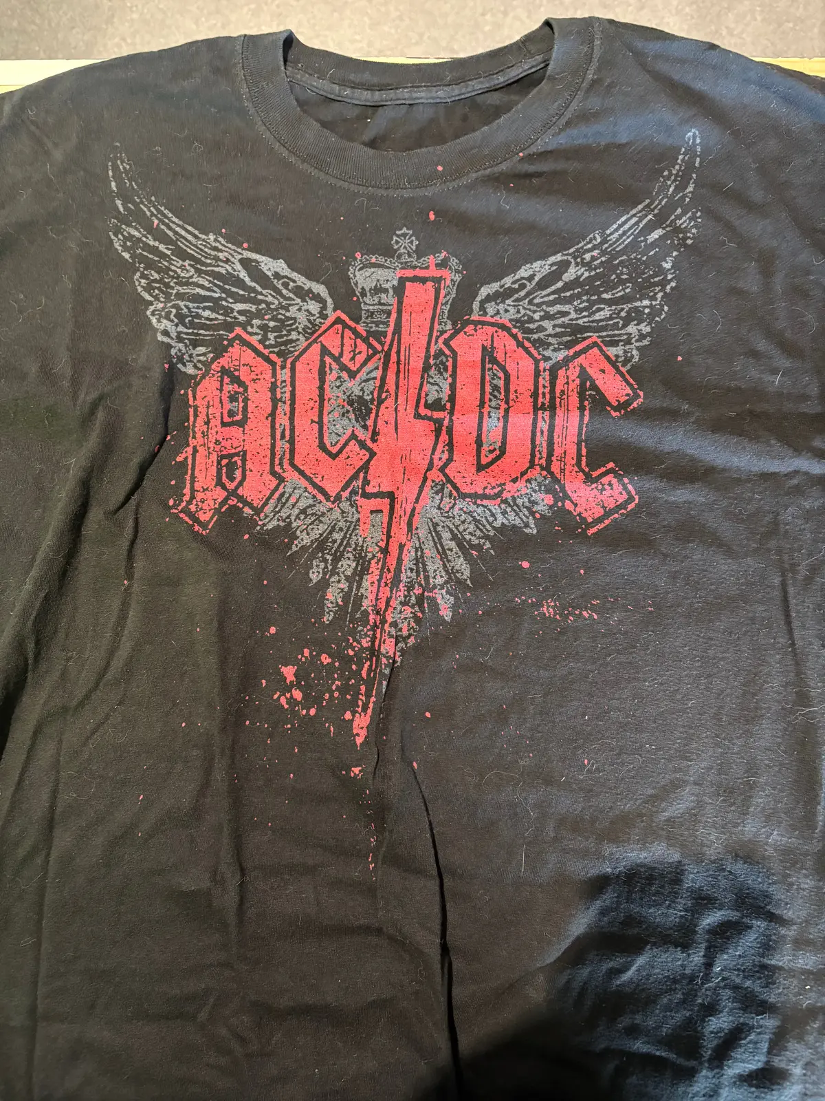 Ac/Dc Logo T-Shirt, Black, 2Xl 1