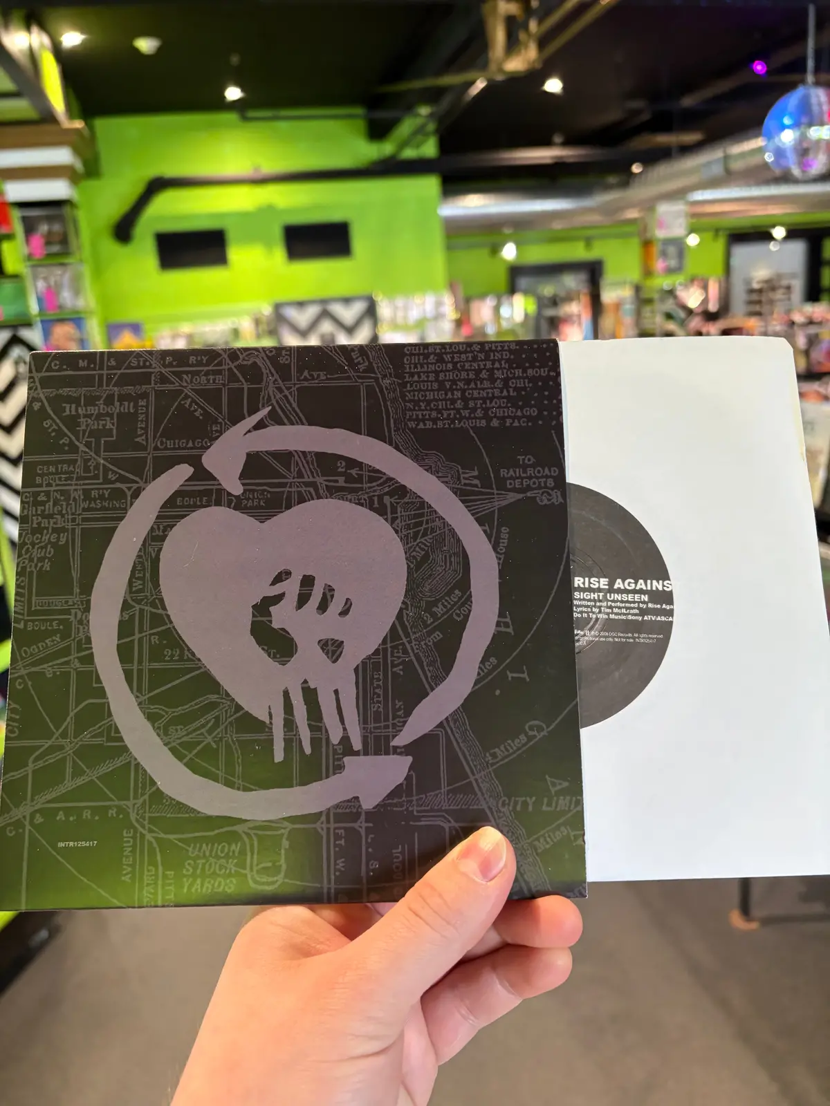 Rise Against / Anti-Flag– Sight Unseen / I'm So Sick Of You (Clear 7" Promo) 1