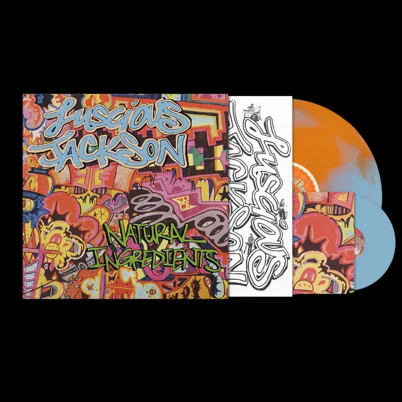 Lucious Jackson- Natural Ingredients [Grand Royal Swirl Vinyl W/ Baby Blue 7" Single] 1