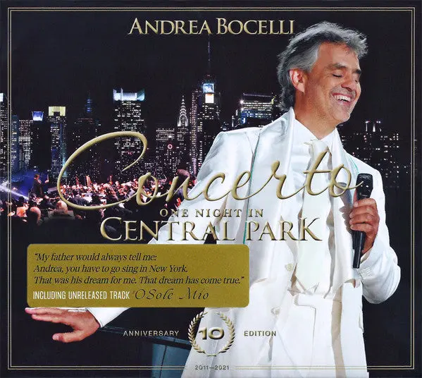 Andrea Bocelli- Concerto: One Night In Central Park (10Th Anniv) (Cd) 1