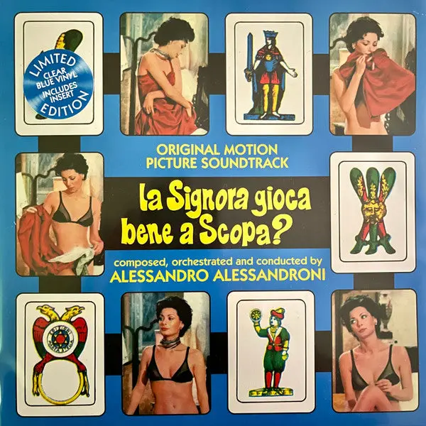 Alessandro Alessandroni- La Signora Gioca Bene A Scopa - Limited 140-Gram Transparent Blue Colored Vinyl 1