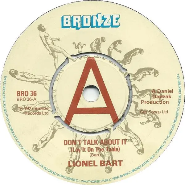 Lionel Bart- Don't Talk About It (Lay It On The Table)(Uk Press) 1