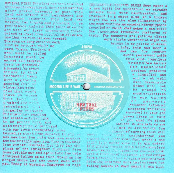 Modern Life Is War– Tribulation Worksongs Vol. 2 1