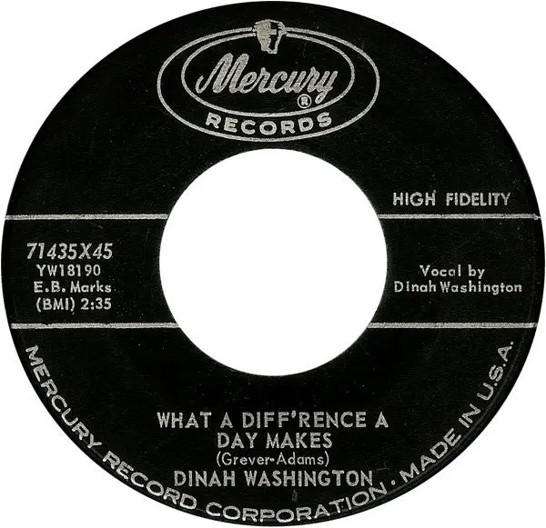 Dinah Washington- What A Dif'rence A Day Makes / Come On Home 1