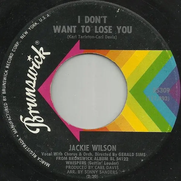 Jackie Wilson- I Don't Want To Lose You / Just Be Sincere 1