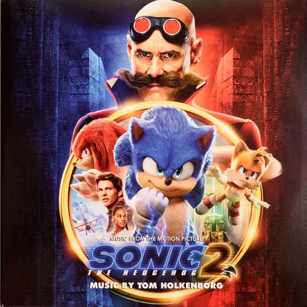 Sonic The Hedgehog 2 Soundtrack (1X Red Blob W/ Splatter, 1X Blue Blob W/ Splatter Vinyl)(Sleeve Creasing, Sleeve Wear) 1