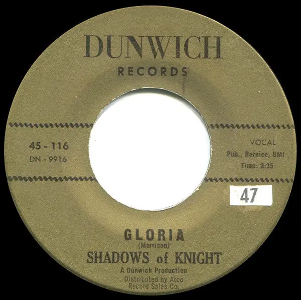 Shadows Of Knight- Gloria / Dark Side 1