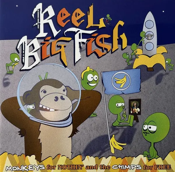 Reel Big Fish- Monkeys For Nothin' And The Chimps For Free (Clear Green "Alien Explosion" Vinyl)(Corner Wear) 1