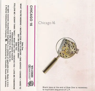 Chicago– Chicago 16 (Club Editon) 1