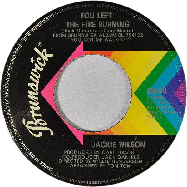Jackie Wilson- You Left The Fire Burning / What A Lovely Way 1