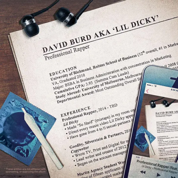 Lil Dicky- Professional Rapper (Baby Blue Vinyl)(Sealed) 1
