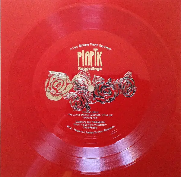 Wooden Wand / Minature And Presidential- A Very Sincere Thank You From Piaptk Recordings (Red Flexidisc 7") 1